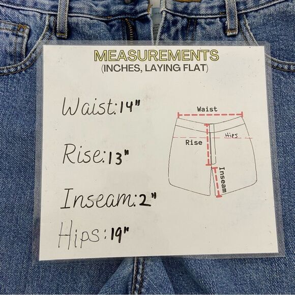 Vintage 90s Guess Jeans Womens 31 Shorts Blue High-Waisted Frayed Hem Streetwear - Picture 5 of 10